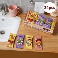 Miniso Disposable Compressed Towel, Quick Expand Individual Facial Cloth, Wash Accessory For Business Trip Hotel, Soft Plant Fiber Material (24 Counts) - Multicolor - View 7