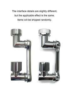 1/2pcs Rotating Faucet Nozzle, 1440° Universal Swivel Water-Saving Kitchen Sink Extender, Robot Arm Design, Easy Installation, Compatible With Faucets, Suitable For Home, Consumables, Commercial Or Gifts, Durable Plastic Construction - Multicolor - View 4