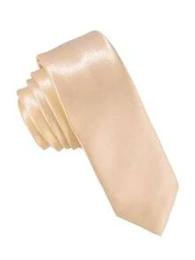 1/2pcs Solid Color Versatile Narrow Hand-Tied Tie, Simple Retro Style Tie - Multicolor - View 10