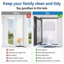Portable Air Conditioner Window Seal Strip: Tailored For Your Windows - White - View 7