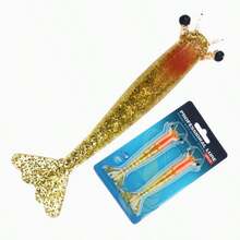 Set Umpan Udang Lunak 2 Buah dalam Kotak, Umpan Pancing Udang Palsu Bionik, Umpan untuk Ikan Bass, Ikan Perch, dan Ikan Pike - MultiWarna - View 13