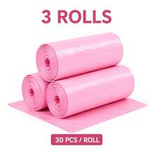 150pcs Pink Drawstring Trash Bags 45 X 45cm / 17.72 X 17.72in Plastic Rose Scented Small Bin Liners With Tie Handles And Tear Off Line Garbage Bags For Bathroom Kitchen Bedroom Office Living Room Small Trash Cans Daily Home Users - Pink - View 13