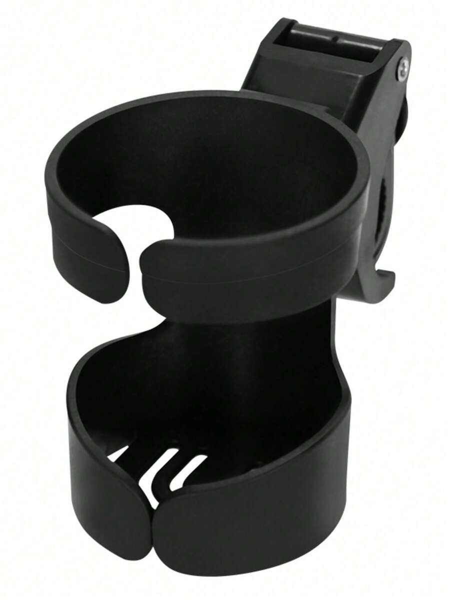 1pc Multi-Scenario Universal Cup Holder, Tool-Free Quick Installation, 360° Rotation, Stroller / Bicycle / Wheelchair Beverage Cup Holder
