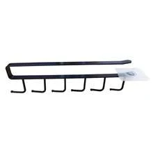 Hanging Storage Rack No-Drill Seamless Hook Cabinet Clip-On Hook Hanging Kitchen Cup Rack Drainage Rack - Multicolor - View 3