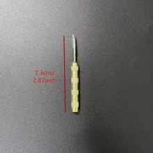 Easytoday 6件組 13g/0.46oz 黃色精緻雕花娛樂飛鏢鏢尖 飛鏢配件 - 黃色 - 查看 5