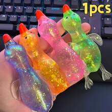 1/3pcs Maltose Crystal Duck Pinching And Relaxing Toy Release Slow Rebound, Squishy Toys, Helps Relieve Stress And Anxiety, Perfect For Birthday Gifts, Classroom Rewards, Party Gifts, Sock Gifts, And Collectible Gifts! - Multicolor - View 14