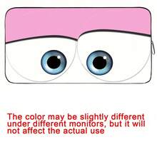 Funny Cartoon Eye Car Front Windshield Sun Shade, Foldable Front Window Sunshade 150*70cm, UV Protection Heat Insulation Sunshade, Suitable For SUV, Sedan, Truck, Car Interior Accessories, Essential Summer Gift For Men And Women - A - View 11