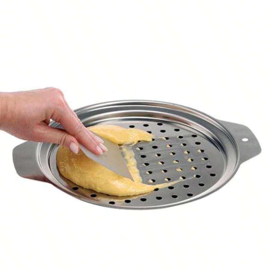 Linlin Stationery Store Stainless Steel Spaetzle Maker Lid With Scraper Traditional German Egg Noodle Maker Pan Pot Spaghetti Strainer - View 1