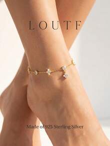1pc Women's Anklet Jewelry Anniversary Birthday Gift - Gold - View 2