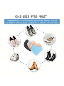 Thick Breathable Gel Heel Pads-Comfortable Silicone Heel Cushions,Suitable For Heel And Achilles Tendonitis-Provide Flexible Foot Support For Hiking, Travel And Daily Use-Enhance Comfort And Foot Support,Summer, Beach,Travel Essentials - Multicolor - View 8