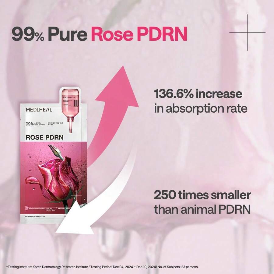 MEDIHEAL - Rose PDRN Essential Mask Sheet For Healthy Glow 10Pcs - Rose PDRN - 查看 1