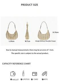 Mcm Aren Series Logo Printed Women's Shoulder Bag MWHFATA02I8001 - Beige MWHFATA02I8001 - View 10