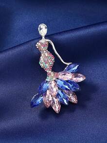 1pc Mermaid Brooch, Premium Creative Anti-Exposure Fixing Pin, Versatile Clothing Accessory - Mermaid Brooch - View 5