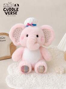 11.02in Pink Elephant Plush Toy- Soft And Fluffy.Pop Baby Dolls Plush Teddy Bear Anime Figure Mahjong Angel Box Bunny Squishy Toy Squish Dumpling Squishy Halloween Room Decor Squishies Rilakkuma Toys For Girl Mahjong - Multicolor - View 1
