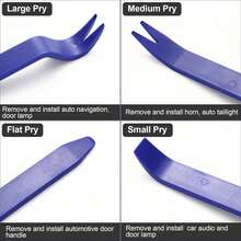 4pcs Car Interior Removal Tool Set - Non-Marring Pry Bars, Suitable For Car Door Panel Clips And Fasteners, Center Console And Other Interior Repairs, Ensuring Maintenance Without Damaging Your Vehicle! - Multicolor - View 7