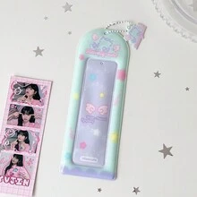 甜美女孩可愛音符生活 4格卡套，偶像 4張照片卡展示套，附吊飾印章收納保護盒 - 多色 - 查看 15