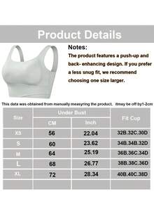 Tank Top Yoga, Bra Olahraga Bernapas dengan Fungsi Anti Guncangan dan Pengumpul yang Memberikan Bentuk Punggung Indah, Atasan Olahraga untuk Gym. - Light Grey - View 3