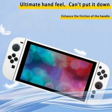 ONETIAOLONG Switch 2 分離式軟 TPU 保護殼 可對接防震超薄 分離式控制器外殼 防摔遊戲主機配件 白色 - 查看 5