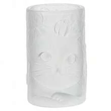 Cute Cat & Persimmon Pattern Glass Cup, Creative Personalized Kung Fu Tea Cup For Home Use - Transparent - View 6