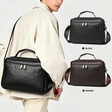 KAIDUCH Vintage Crossbody Bag For Men Large Capacity Shoulder Bag Sling Bag For Men School Daily Use Casual Style Bag Durable Fabric Bag Perfect Gift For Men - Multicolor - View 1