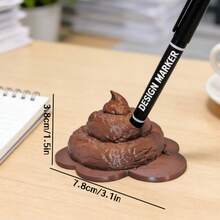 1 buah Tempat Pena Bentuk Kotoran Lucu dan Realistis, Dekorasi Meja Lucu Berbentuk Kotoran, Cocok untuk Dekorasi Meja Kantor, Juga Cocok sebagai Tempat Penyimpanan Pena, Sesuai untuk Sebagian Besar Bentuk Pena, Hadiah Kembali ke Sekolah - Beraneka warna - View 9