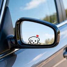 Cute Cartoon Dog Car Motorcycle Off-Road Vehicle Pickup Truck Window Wall Decal Rearview Mirror Sticker - Add Some Fun To Your Rearview Mirror Suitable For Motorcycle Helmet Stickers - A - View 6