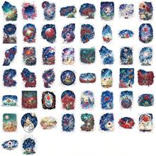 50pcs Fantasy Fairy Tale Transparent Sticker Set, Suitable For Plastic, Glass, Metal, And Irregularly Shaped Phone Cases, Laptops, Water Bottles, Scrapbooks, And Diaries - Unique Decorative Sticker Pack School Supplies - 1 Set - 50pcs - View 9