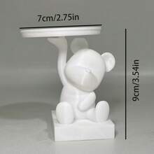 1pc Bear Shaped Jewelry Tray, Suitable For Jewelry, Keys, Small Items Storage, Home Decor, Office Decoration, Hotel Decoration, Personal Items Storage Tray, Gift For Housewarming - One Size Fits All - View 5