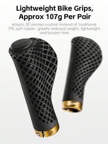 WEST BIKING Bicycle Handlebar Grips 3D Printed Non Slip Shock Absorbing Breathable Comfortable Handlebar Accessory - Multicolor - View 3