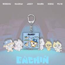 Móc khóa acrylic hoạt hình ENCHIN treo túi, phụ kiện trang trí, vật phẩm merchandise người nổi tiếng - Nhiều màu - Xem 3