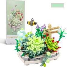 12pcs Artificial Flower Bouquet Building Blocks, Home Decor Ornament, Creative Gift For Thanksgiving, Mother's Day, Birthday, Christmas, Valentine's Day - Model - View 18