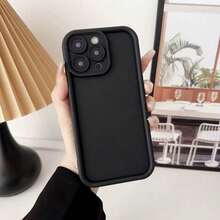 適用於 iPhone 17e 防摔保護手機殼 鏡頭防摔防震 磨砂軟殼後蓋 兼容 17 Pro Max 16 15 14 13 Plus 12 11 Mini，保護殼，適用於 iPhone 17 Pro Max 手機殼，適用於 iPhone 17 Pro 手機殼 - 黑色 - 查看 6