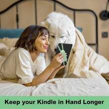 MYLOLF 1/2件裝 矽膠手持式閱讀器支架，相容 Kindle 平板保護殼，適用於 Kindle 與平板電腦，手動閱讀、減少掉落與疲勞，適用於 Kindle PaperWhite/Oasis/電子書/迷你平板/手機 - 多色 - 查看 3
