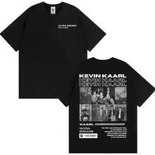 Rapper Kevin Kaarl Ultra Sodade Tour 2025 T-Shirt, Cover-Up T-Shirt For Men And Women, Retro Gothic Fashion T-Shirts, Streetwear T-Shirt. - Black - View 1