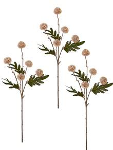 1支50厘米仿真蒲公英花茎，丝绸花，仿真植物枝条，适用于家居客厅卧室装饰、秋季装饰、房间装饰、桌面装饰、花园装饰、情人节礼物、生日毕业礼物 - 棕色 - 查看 8