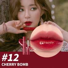 Rom&Nd 1入 5.5g Juicy Lip Tint 12# Cherry Chestnut，復古紅棕色遮蓋深唇紋，持久抗沾染唇釉，適合晚宴好友聚會，柔美果凍光澤唇妝化妝品 - 果汁唇釉 12# 櫻桃栗子 - 查看 6