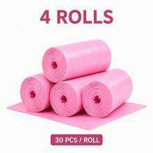 150pcs Pink Drawstring Trash Bags 45 X 45cm / 17.72 X 17.72in Plastic Rose Scented Small Bin Liners With Tie Handles And Tear Off Line Garbage Bags For Bathroom Kitchen Bedroom Office Living Room Small Trash Cans Daily Home Users - Pink - View 12