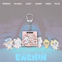 Móc khóa acrylic hoạt hình ENCHIN treo túi, phụ kiện trang trí, vật phẩm merchandise người nổi tiếng - Nhiều màu - Xem 4