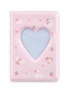 1pc Super Cute Heart-Shaped Mini Photo Album, 3-Inch 40-Page Single-Slot Storage Album, Commemorative Book, Holiday Birthday Gift - Pocket Size - View 16