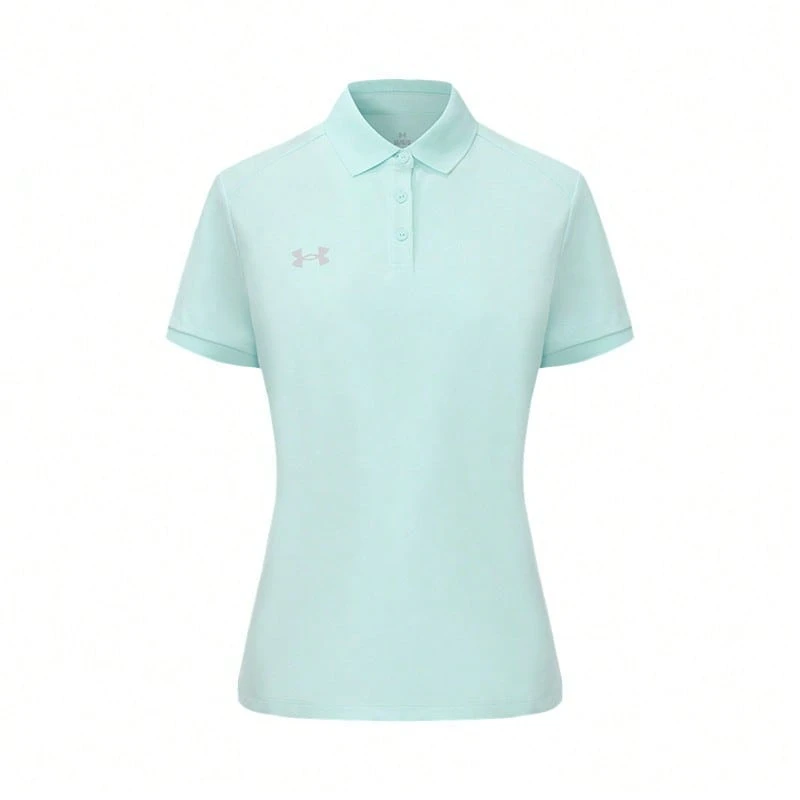 Kaos Lengan Pendek Wanita UNDER ARMOUR dengan Kerah - Hijau segar - View 1