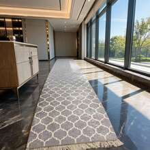 Washable Non-Slip Runner Rug For Kitchen, Hallway & Entryway - Modern Digital Printed Low-Pile Floor Runner, Machine Washable, Anti-Slip Latex Base, Stain & Fade Resistant - Multicolor - Made In Turkey - 彩色 - 查看 3