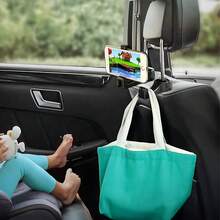 Car Rear Seat Headrest Rotating Telescopic Adjustable Bracket Phone Tablet Holder - Upgraded Version (black) - View 4