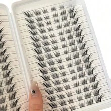 LIMEIKAI 192 Clusters Of Eyelash Clusters For Fox Eyes, Large Capacity Cat-Eye Eyelash Extensions, Natural Comic Style Lightweight Mixed Length Lashes, Eyelash Extensions At Home - View 10