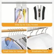 4 Pack Full Clear Zippered Garment Suit Storage Bags, Clothes Organizer Bags For Wardrobe - 2pcs 40in 2pcs 50in - View 5