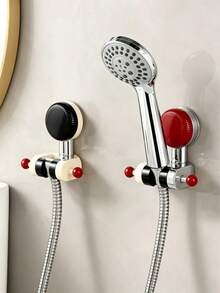 Suction Cup Drill-Free Detachable Shower Head Holder, Multi-Function Movable Rotating Shower Head Mount, Universal Bathroom Rack - Mobile Rotating Shower Head - View 2