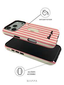 GIIPPA 1 pièce Étui de téléphone personnalisé avec nom de forme asymétrique, protection de téléphone 2-en-1 en film, compatible avec iPhone 18/17/16/15/14/13/12/11 Pro Max Air, cadeau de rentrée scolaire, cadeau de vacances, cadeau de la Saint-Valentin, cadeau d'anniversaire - Multicolore - Voir 3