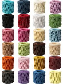 1pc/100g Fiber Paper Craft Rope Ribbon/Packaging Paper Rope, Handmade For DIY Decoration Gift Wrapping, Kraft Paper Craft Packaging Paper Line, Gift DIY Supplies Bouquet Decoration - One Size Fits All - View 7