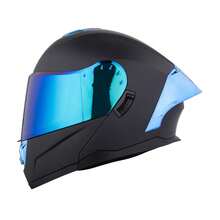 Crown Racing Dual Visor Flip Up Modular Full Face Helmets For Man DOT Approve Motorcycle Helmet - Multicolor - View 2