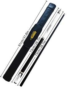 Premium Carbon Fiber Billiard Cue Set, 57-Inch Length Cue, 3 Tip Sizes: 10mm/11.5mm/13mm, Non-Slip Grip For Solid Hitting Feel, More Accurate Shots, Professional Performance Billiard Cue, Set Includes Cue, Cue Case, Extension Pole, Perfect Gift For Billiard Enthusiasts And Professional Players, Great Gift Choice - High-end Carbon Fiber Billiard Cue Set - View 4