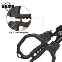 Tijeras de Pesca SeaKnight con Funda - Tijeras de Acero Inoxidable Recubiertas de Titanio - Tijeras Pinzas de Pesca Multifunción - Negro - Ver 6